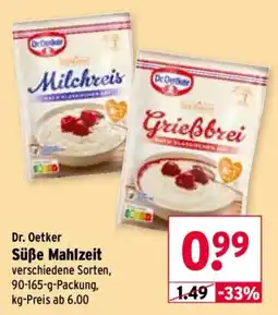 Wasgau Dr. Oetker Süße Mahlzeit Angebot