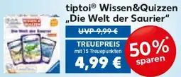 Edeka Ravensburger tiptoi Wissen&Quizzen ,,Die Welt der Saurier" Angebot