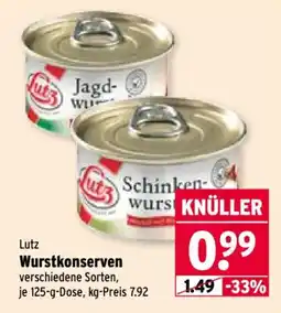 Wasgau Lutz Wurstkonserven Angebot