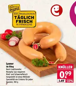 Wasgau Lyoner im Ring Angebot