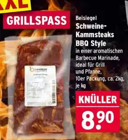 Wasgau Beisiegel Schweine-Kammsteaks BBQ Style Angebot