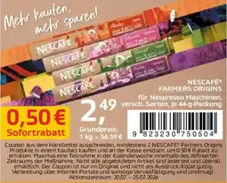 Wasgau NESCAFE Farmers Origins Angebot