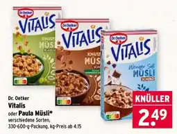 Wasgau Dr. Oetker Vitalis Angebot