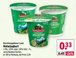 Wasgau Berchtesgadener Land Naturjoghurt Angebot