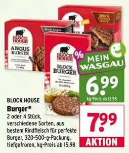 Wasgau BLOCK HOUSE Burger* Angebot