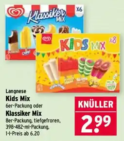 Wasgau Langnese Kids Mix Angebot