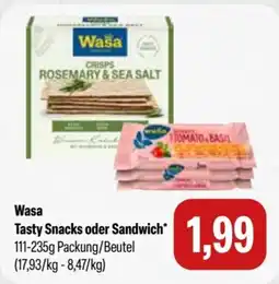 Feneberg Wasa Tasty Snacks oder Sandwich* Angebot