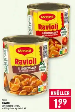 Wasgau Maggi Ravioli Angebot