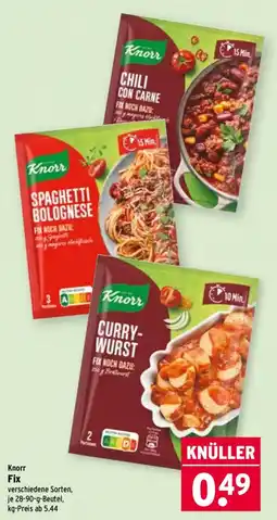 Wasgau Knorr Fix Angebot