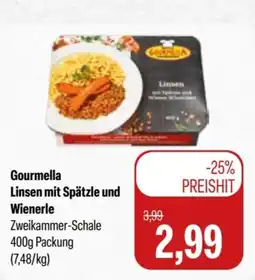 Feneberg Gourmella Linsen mit Spätzle und Wienerle Angebot