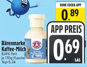 Edeka Bärenmarke Kaffee-Milch Angebot