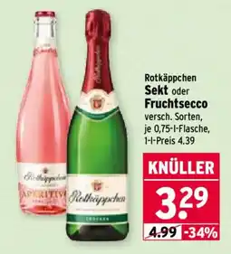 Wasgau Rotkäppchen Sekt oder Fruchtsecco Angebot