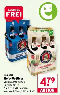 Wasgau Paulaner Hefe-Weißbier Angebot