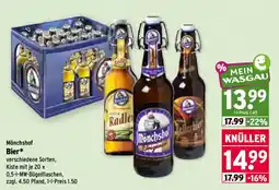 Wasgau Mönchshof Bier* Angebot