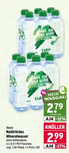 Wasgau Volvic Natürliches Mineralwasser Angebot