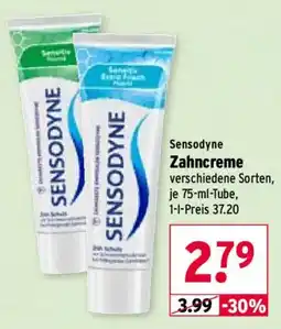 Wasgau Sensodyne Zahncreme Angebot