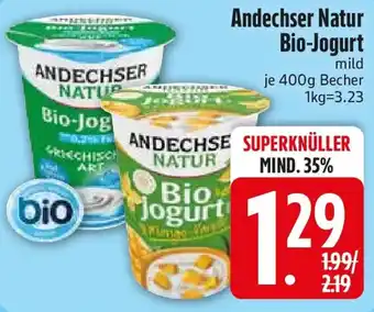 Edeka Andechser Natur Bio-Jogurt Angebot