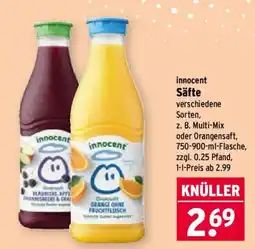 Wasgau innocent Säfte Angebot