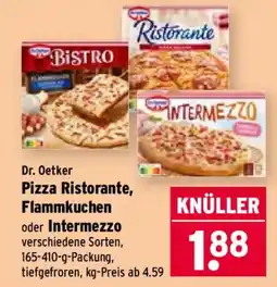 Wasgau Dr. Oetker Pizza Ristorante, Flammkuchen oder Intermezzo Angebot