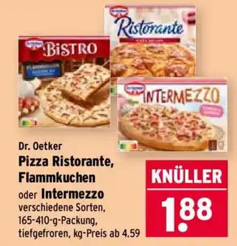 Wasgau Dr. Oetker Pizza Ristorante, Flammkuchen oder Intermezzo Angebot