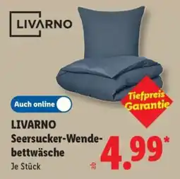 Lidl LIVARNO Seersucker-Wende-bettwäsche Angebot