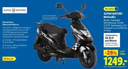 Lidl ALPHA MOTORS Mofaroller Angebot