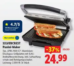 Lidl SILVERCREST Panini-Maker Angebot