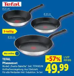 Lidl TEFAL Pfannenset Angebot