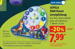 Lidl LUPILU PAW Patrol Lernspielzeug Angebot