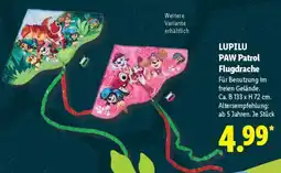 Lidl LUPILU PAW Patrol Flugdrache Angebot
