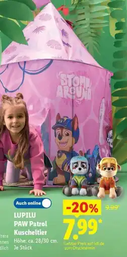 Lidl Lupilu paw patrol kuscheltier Angebot