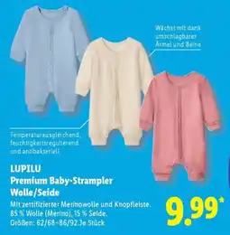 Lidl LUPILU Premium Baby-Strampler Wolle/Seide Angebot
