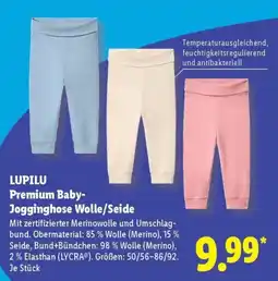 Lidl LUPILU Premium Baby-Jogginghose Wolle/Seide Angebot