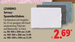 Lidl LIVARNO Jersey-Spannbetttlaken Angebot