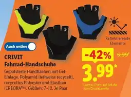Lidl CRIVIT Fahrrad-Handschuhe Angebot