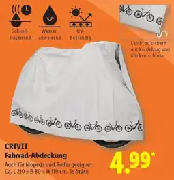 Lidl CRIVIT Fahrrad-Abdeckung Angebot