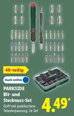Lidl PARKSIDE Bit- und Stecknuss-Set Angebot