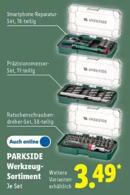 Lidl PARKSIDE Werkzeug-Sortiment Angebot