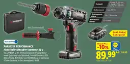 Lidl PARKSIDE PERFORMANCE Akku-Bohrschrauber-Starterset 12 V Angebot