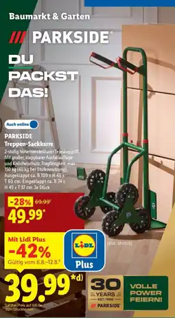 Lidl PARKSIDE Treppen-Sackkarre Angebot