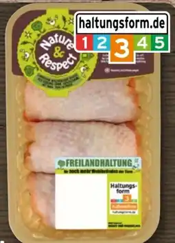REWE Center Nature & Respect Pollofino Freiland Hähnchen Oberschenkel Angebot