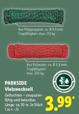 Lidl PARKSIDE Vielzweckseil Angebot