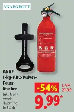 Lidl ANAF 1-kg-ABC-Pulver-Feuerlöscher Angebot