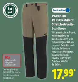 Lidl PARKSIDE Performance Stretch-Arbeitsbundhose Angebot