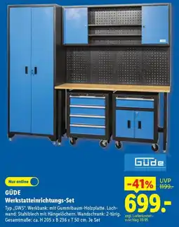 Lidl GÜDE Werkstatteinrichtungs-Set Angebot