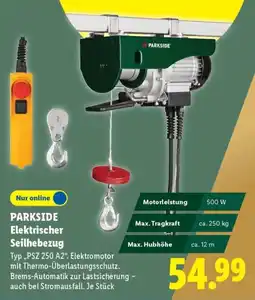 Lidl PARKSIDE Elektrischer Seilhebezug Angebot