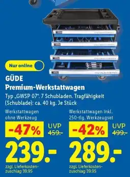 Lidl GÜDE Premium-Werkstattwagen Angebot