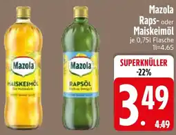 Edeka Mazola Raps- oder Maiskeimöl Angebot