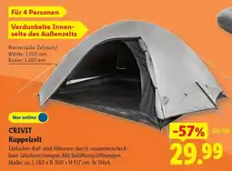 Lidl CRIVIT Kuppelzelt Angebot