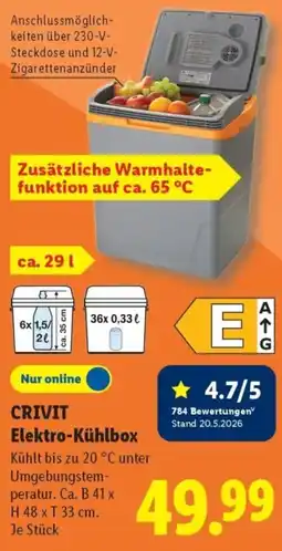Lidl CRIVIT Elektro-Kühlbox Angebot